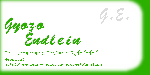 gyozo endlein business card